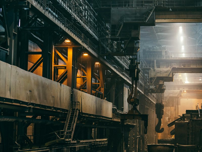 Interior de una planta industrial